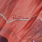 Vintage Roberto Cavalli Silk Maxi Dress Rose Print (S)