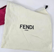 Y2k Fendi Baguette Suede Shoulder Bag Fuchsia Pink Vintage