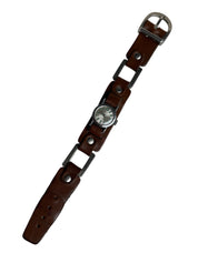 Leather Studded Timex Watch