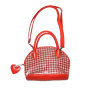 Y2K FIORUCCI Red Gingham Purse