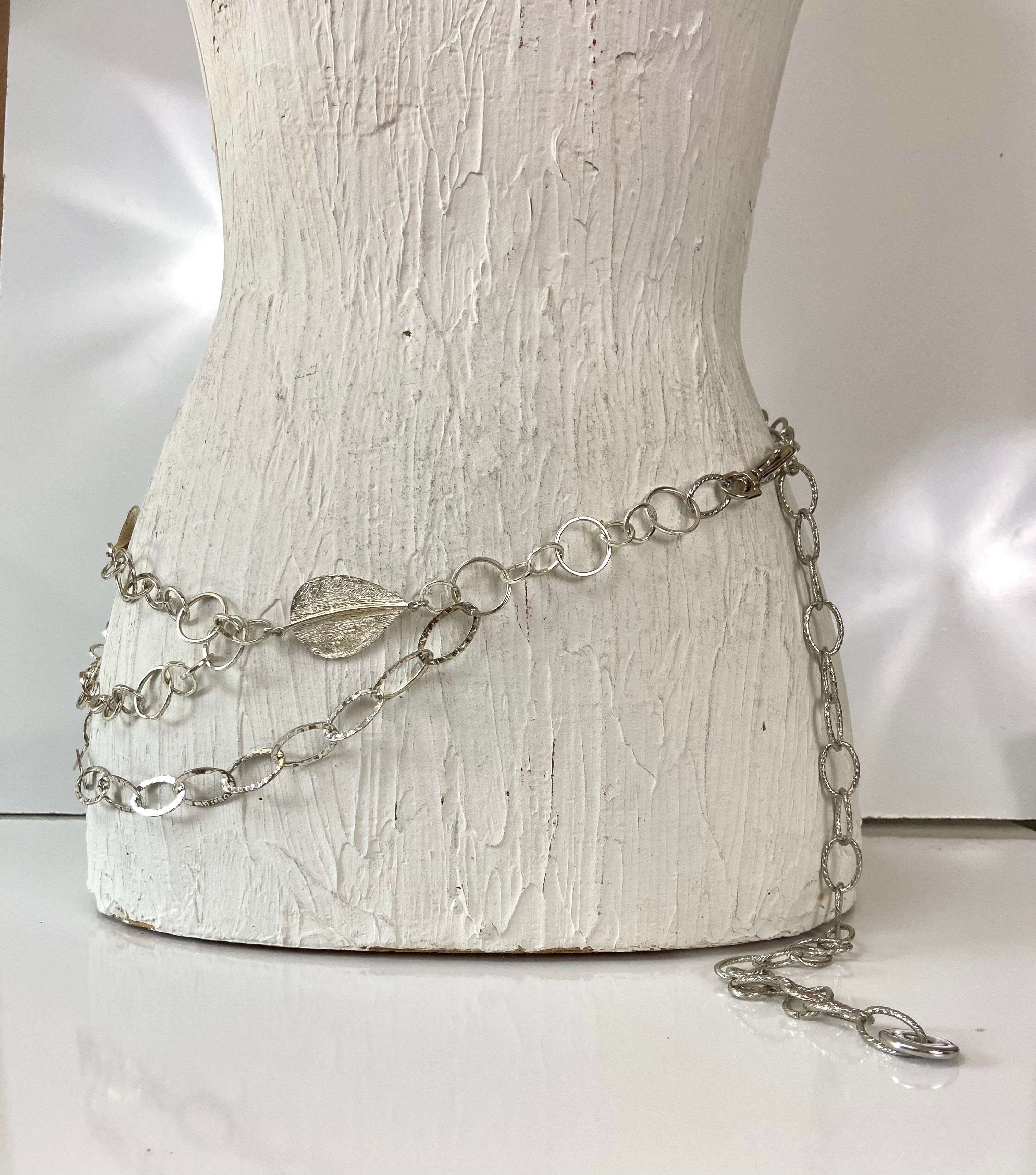 Leaves 🍃 layered chain belt