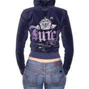 Y2K JUICY COUTURE Navy Zip Up Jacket (M/L)