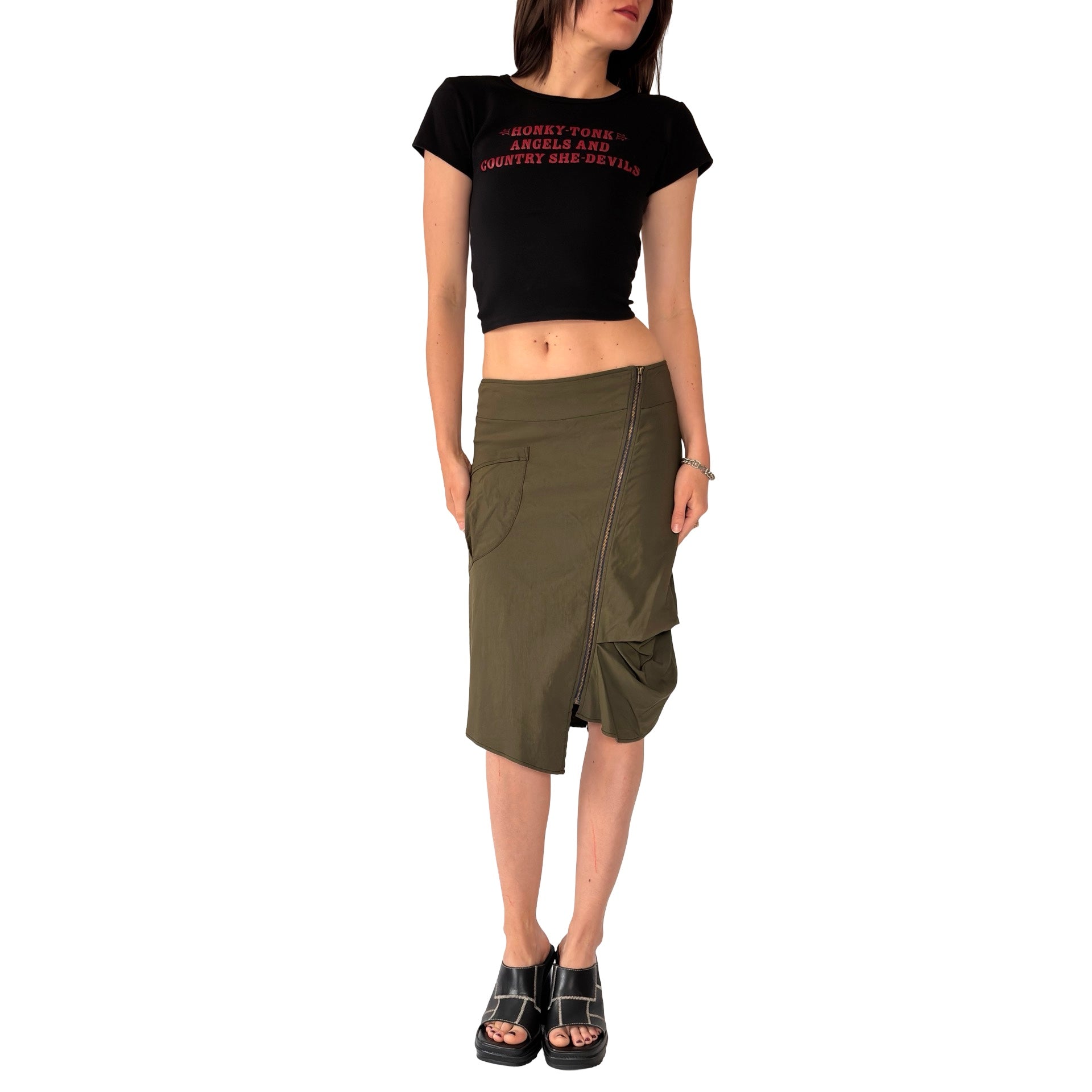 2000s Zipper Midi (S)