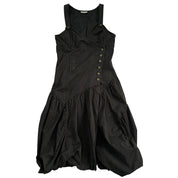 Y2K Pinstripe Parachute Dress (S/M)