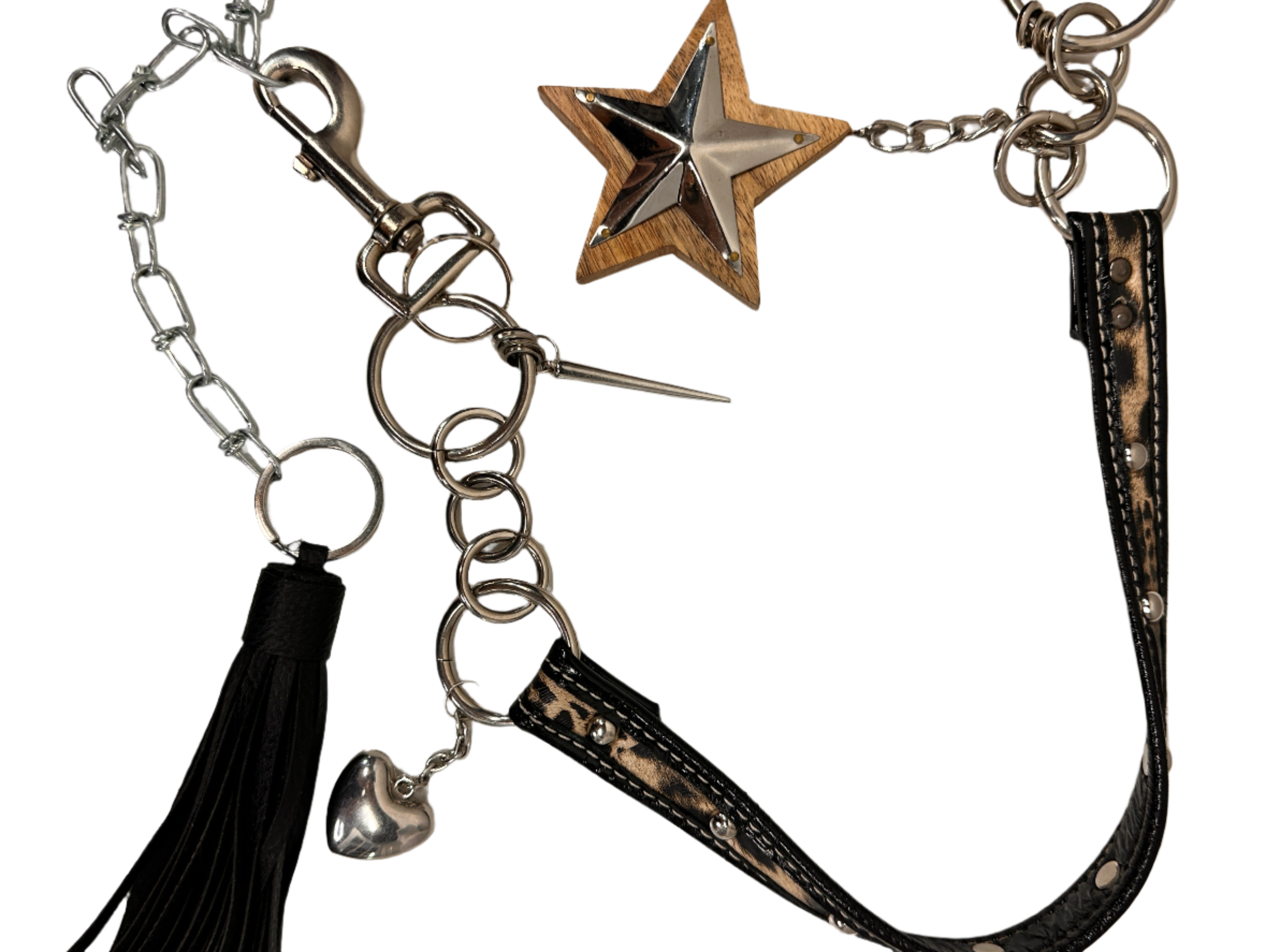 Rockstar Cheetah Chain Belt