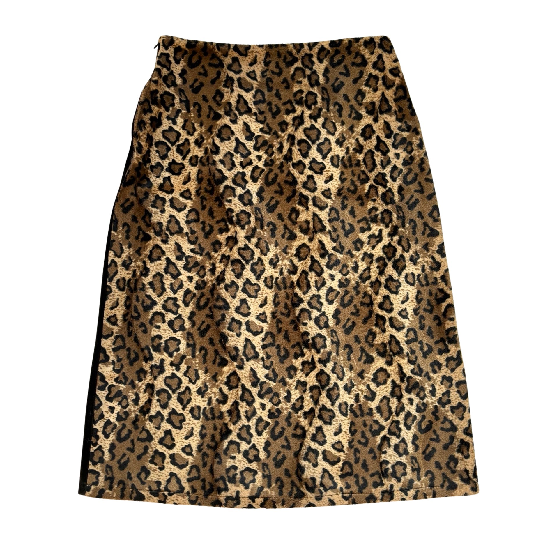 90s Leopard Midi Skirt (XS)