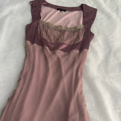 Silk Rose Gauze Dress (XS/S)