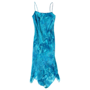 Vintage Turquoise Midi Dress (XS/S)