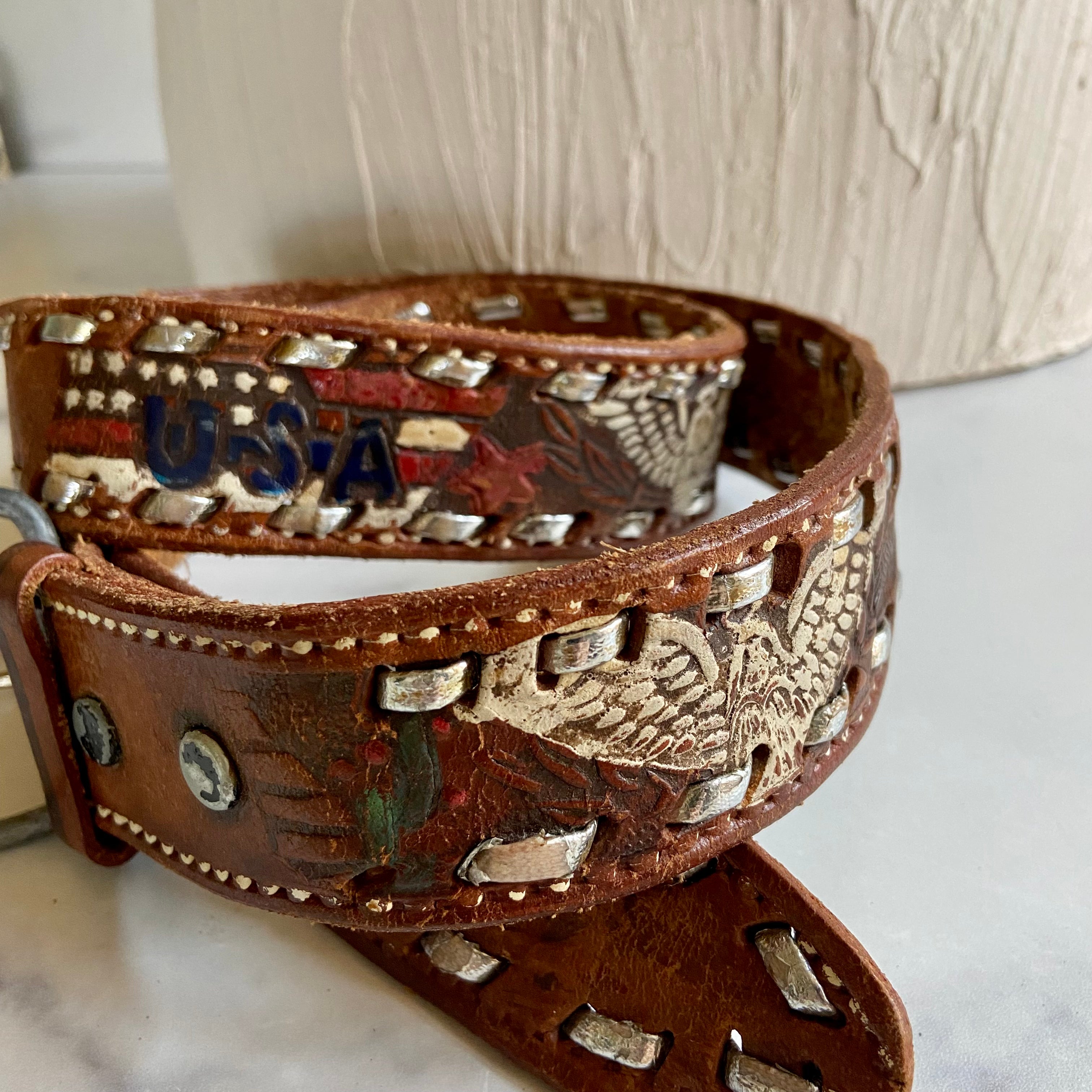 Vintage USA eagle belt