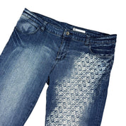 Akademiks 2000s Monogram Print Jeans (L)