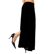 90s Noir Velvet Maxi Skirt (S)