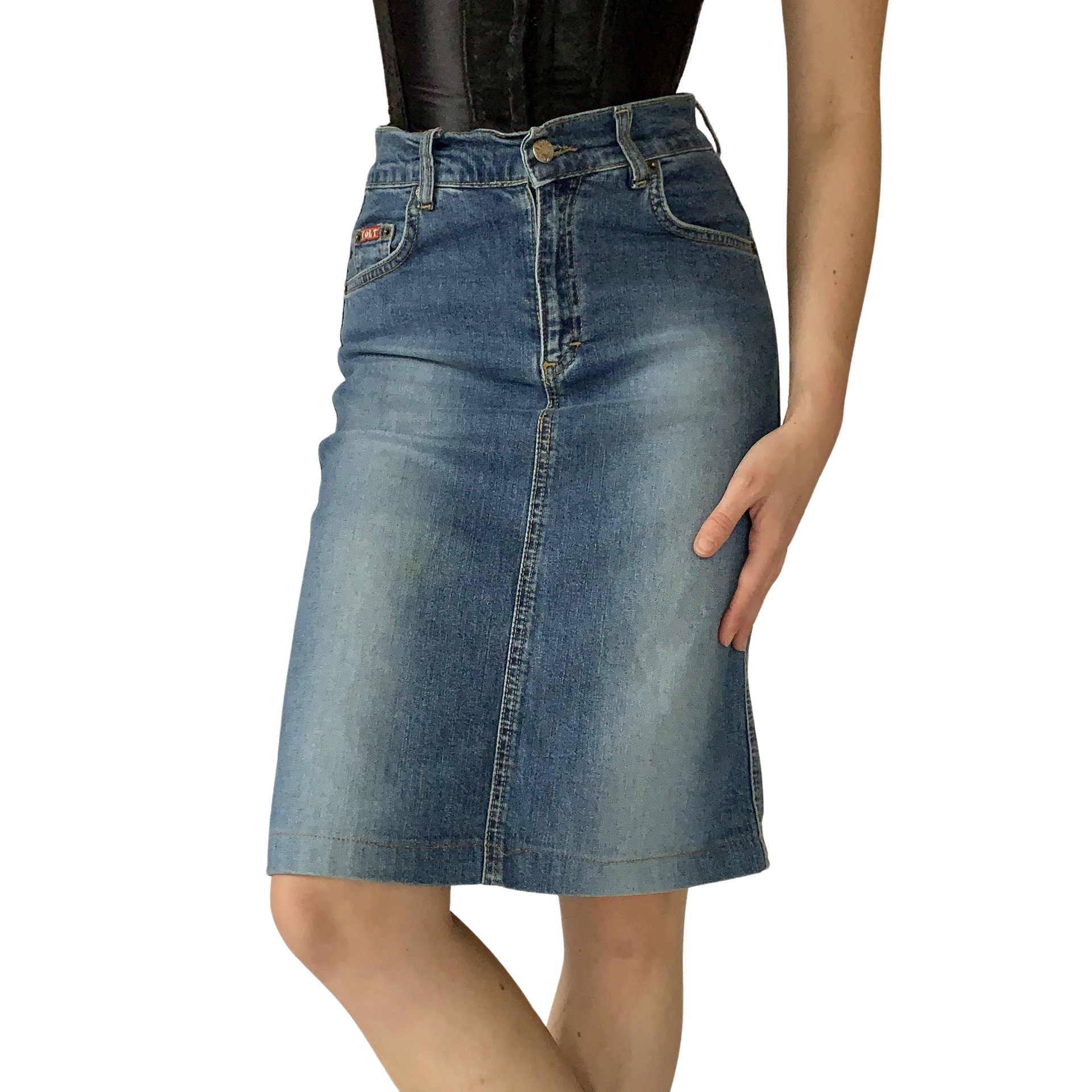 Y2K Denim Midi (S)