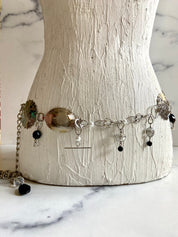 Metal & beads waist belt