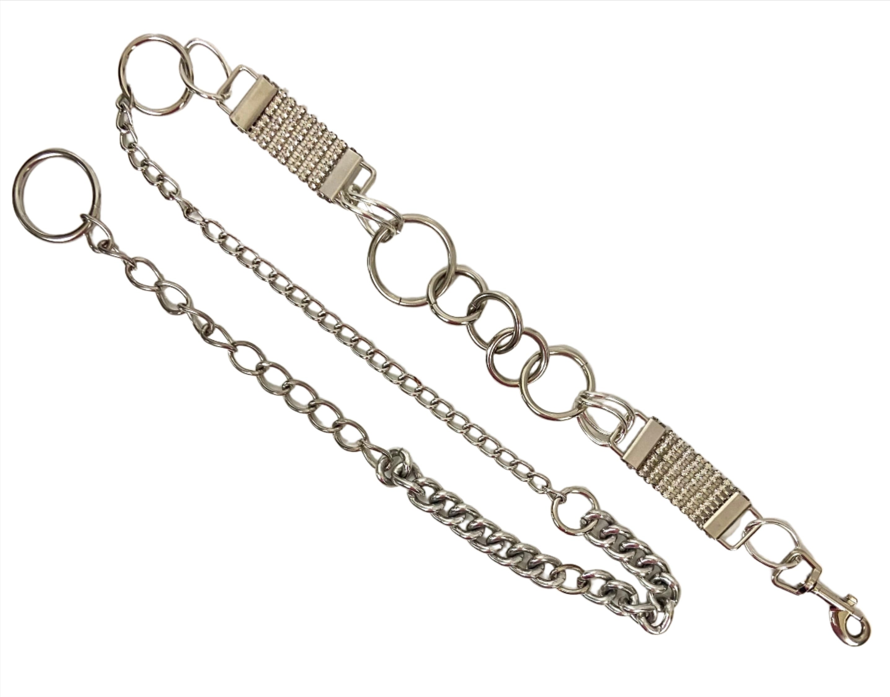 Rhinestone waist chain belt