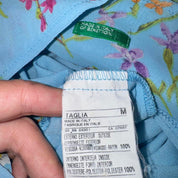 Italian Vintage Floral Midi Dress (M)