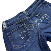 Y2K BEBE bling low rise jeans (31)