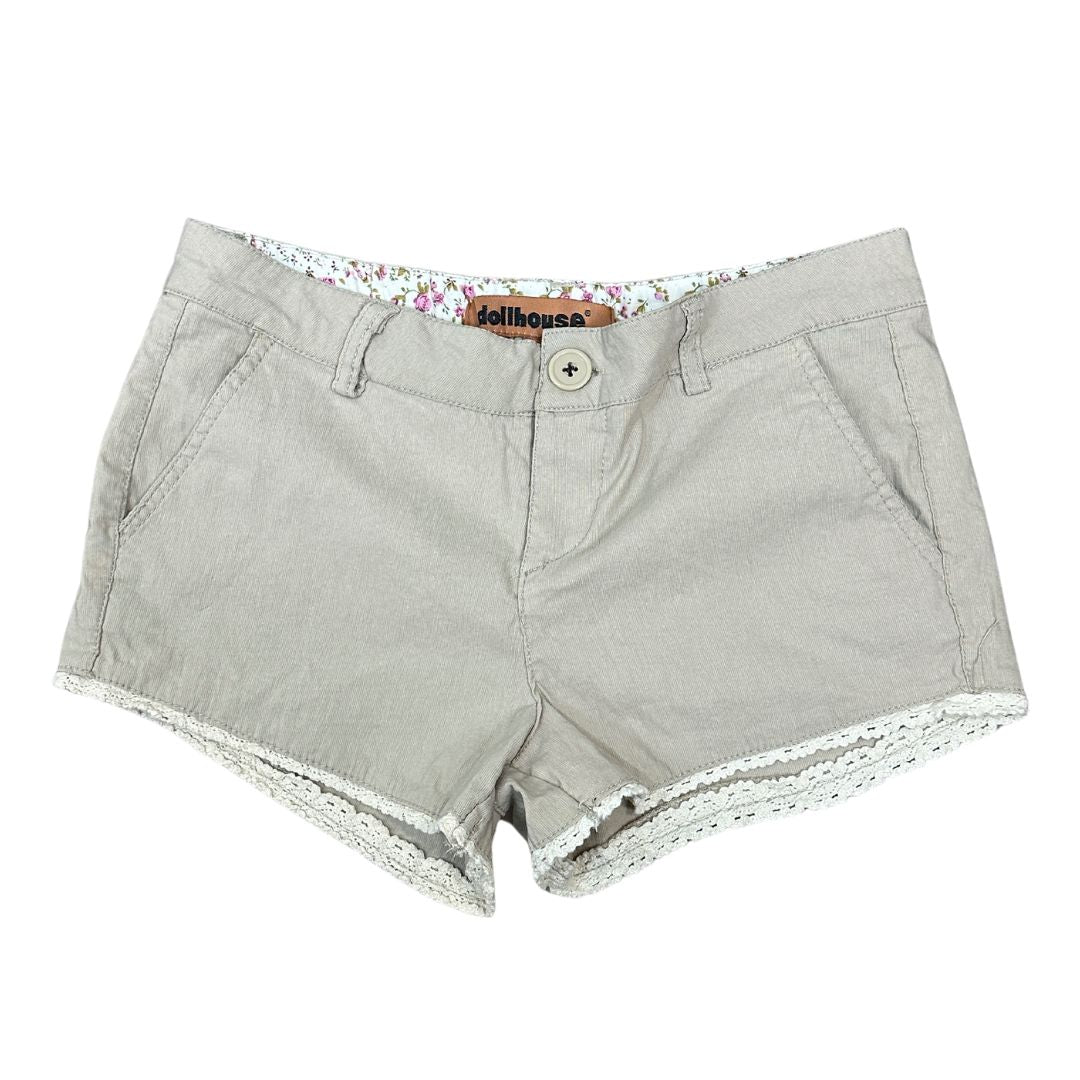 Y2K Tan Mirco Shorts (XS)