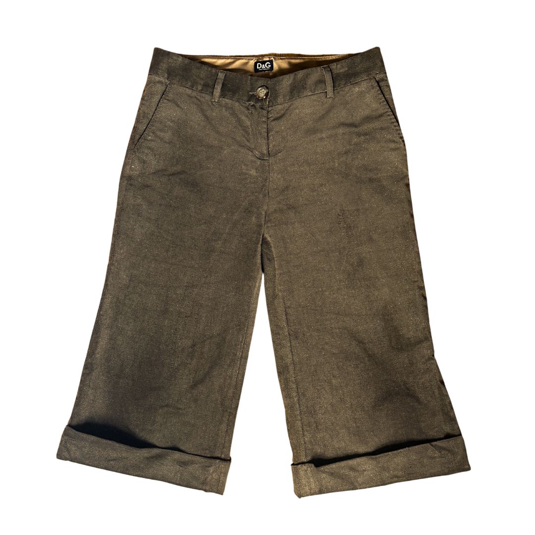 Dolce & Gabbana Vintage Brown Capri's (S/M)