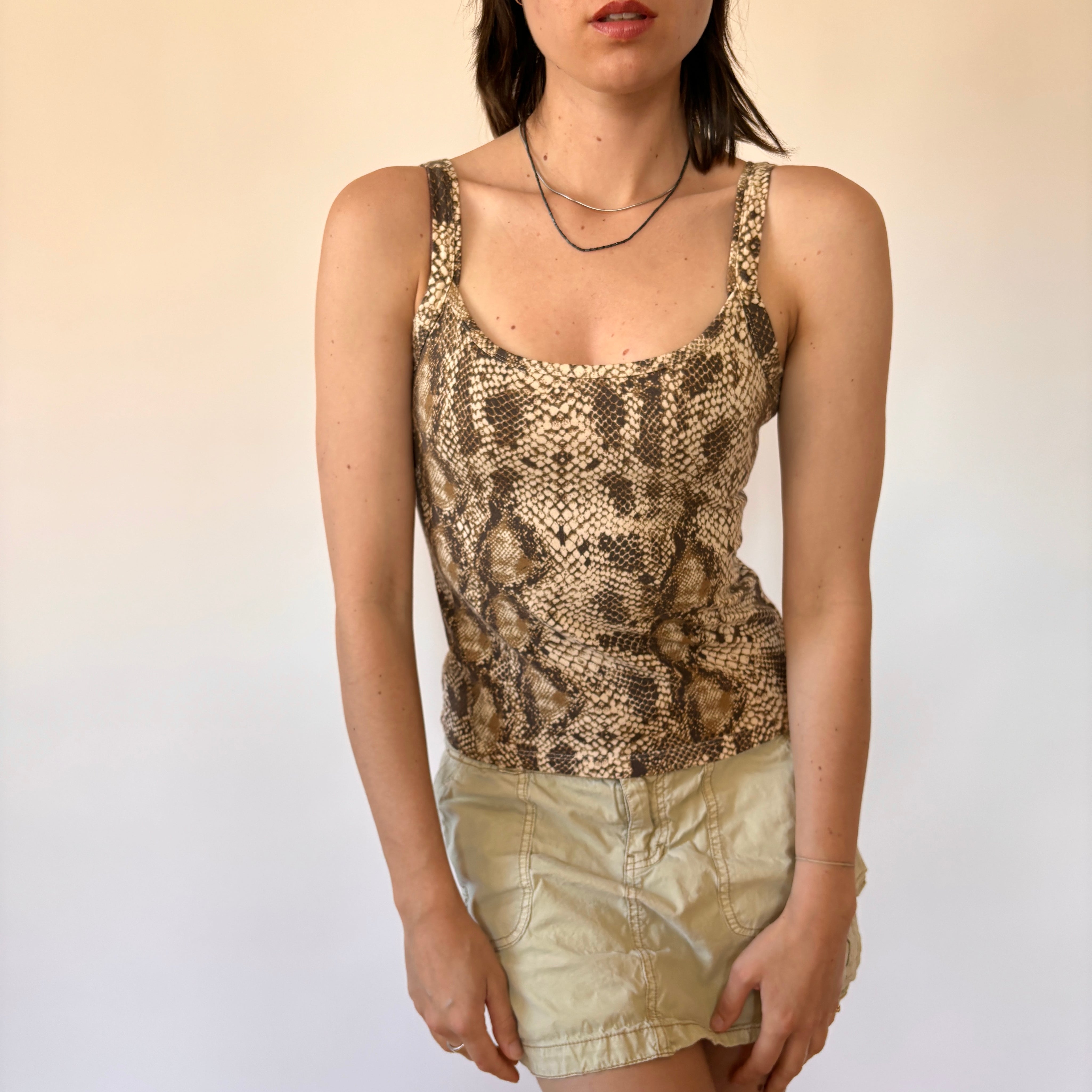 2000s Snakeskin Cami (S)