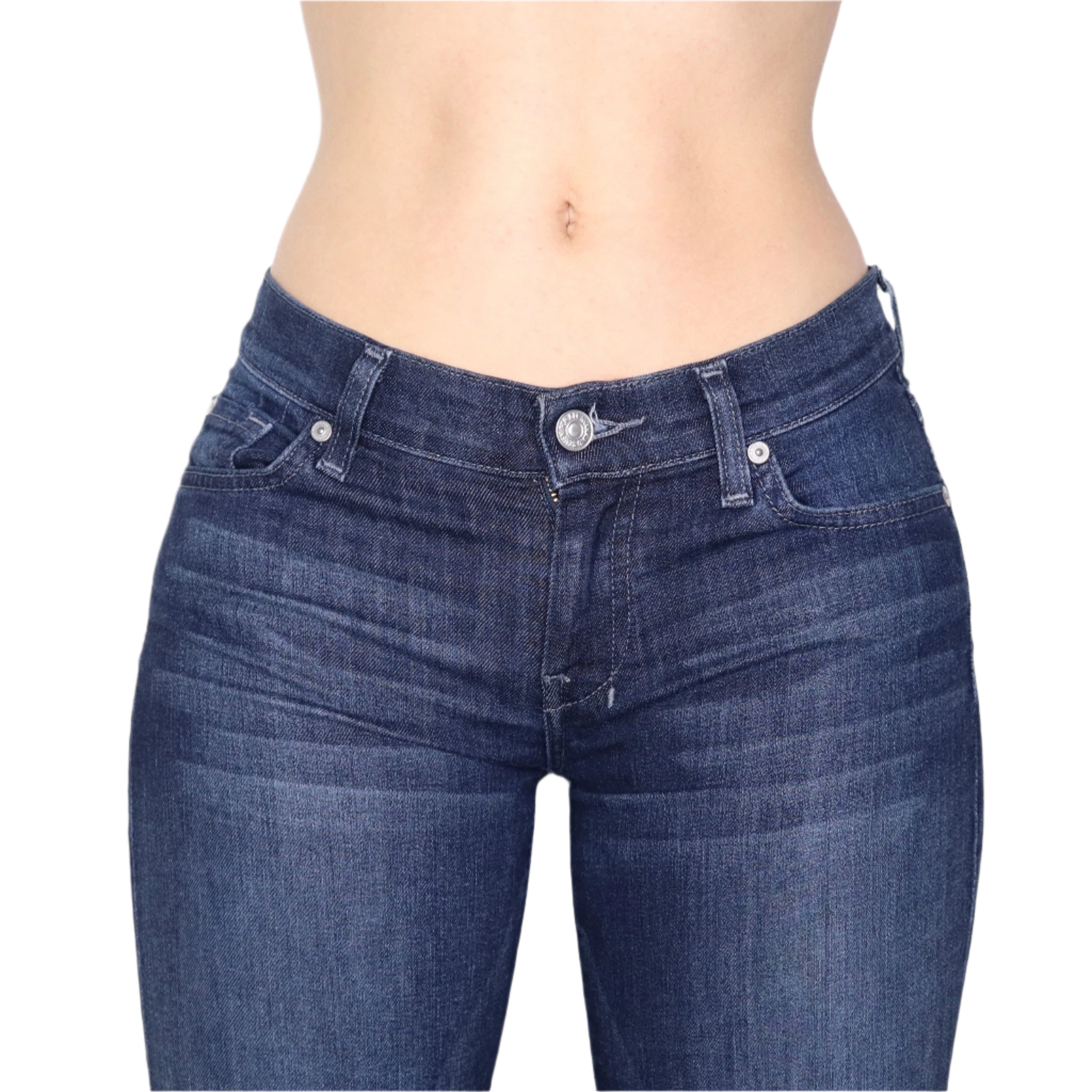 Y2K 7 FOR ALL MANKIND Low Rise Wide Leg Jeans (S)