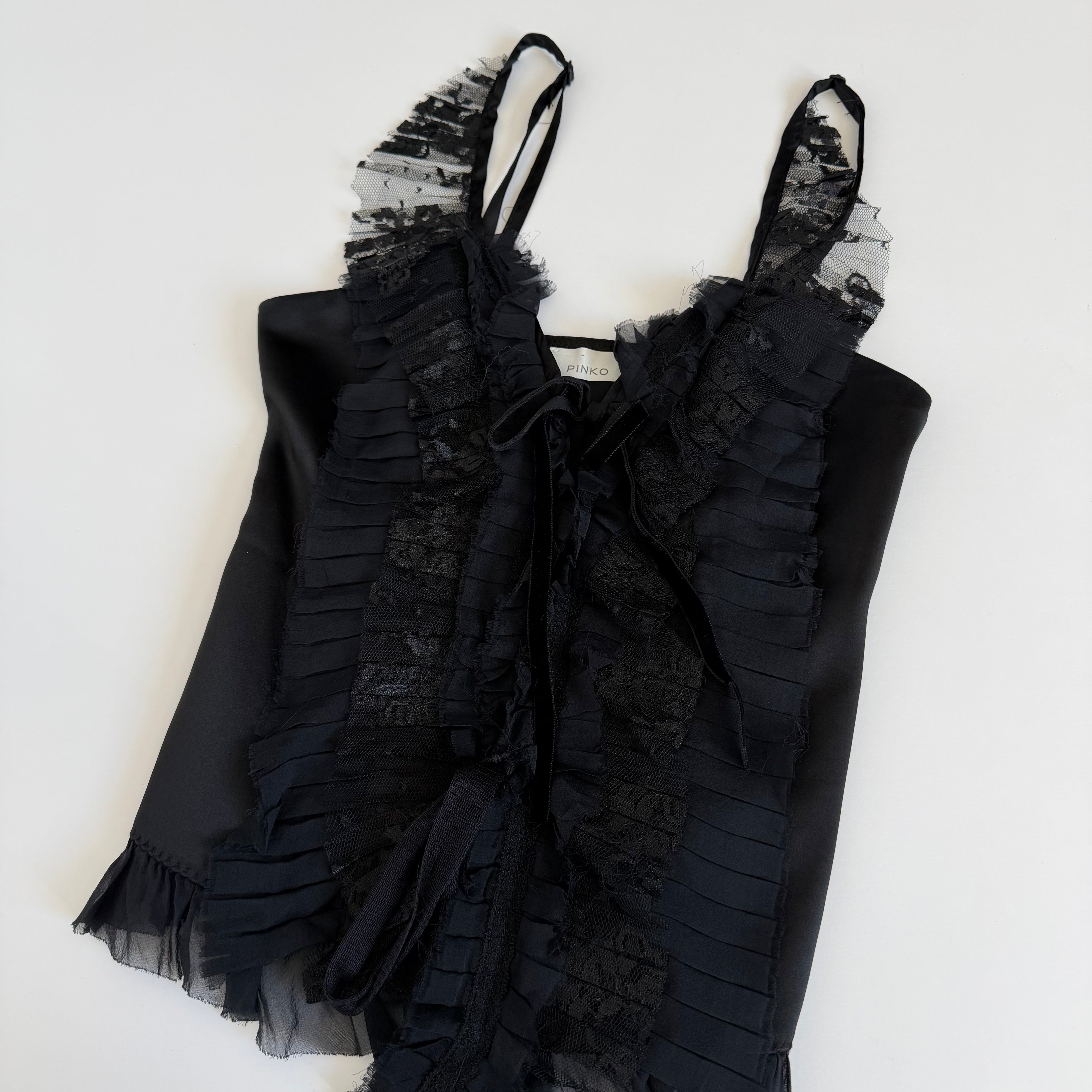 Italian Silk Asymmetrical Tank Top (XS/S)