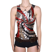 90s Sequin Swirl Tank Top (M)