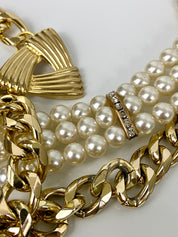 Pearl and gold belt