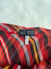 Armani Jeans 100% Silk Striped Mini Dress (S)