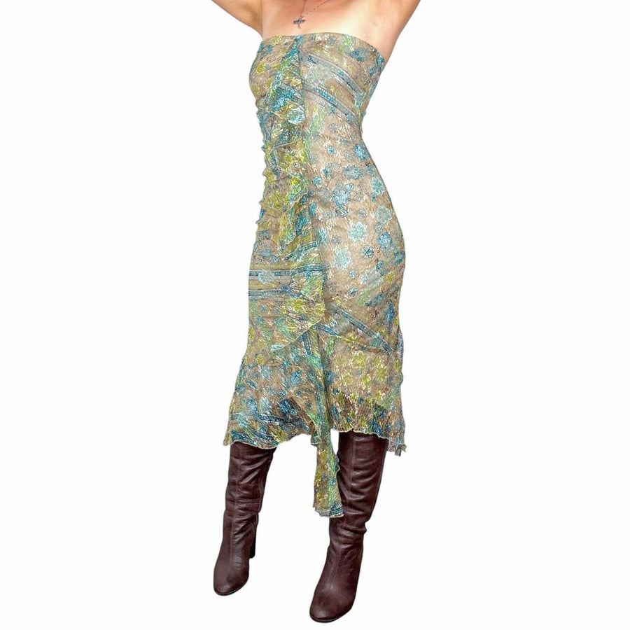 Y2K Fairy Lace Midi Dress Made in Spain (S/M)