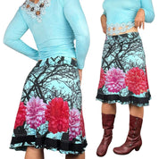 Desigual Floral Tree Branch Graphic Skirt (M)