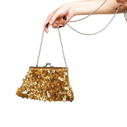 Vintage Gold Beaded Purse
