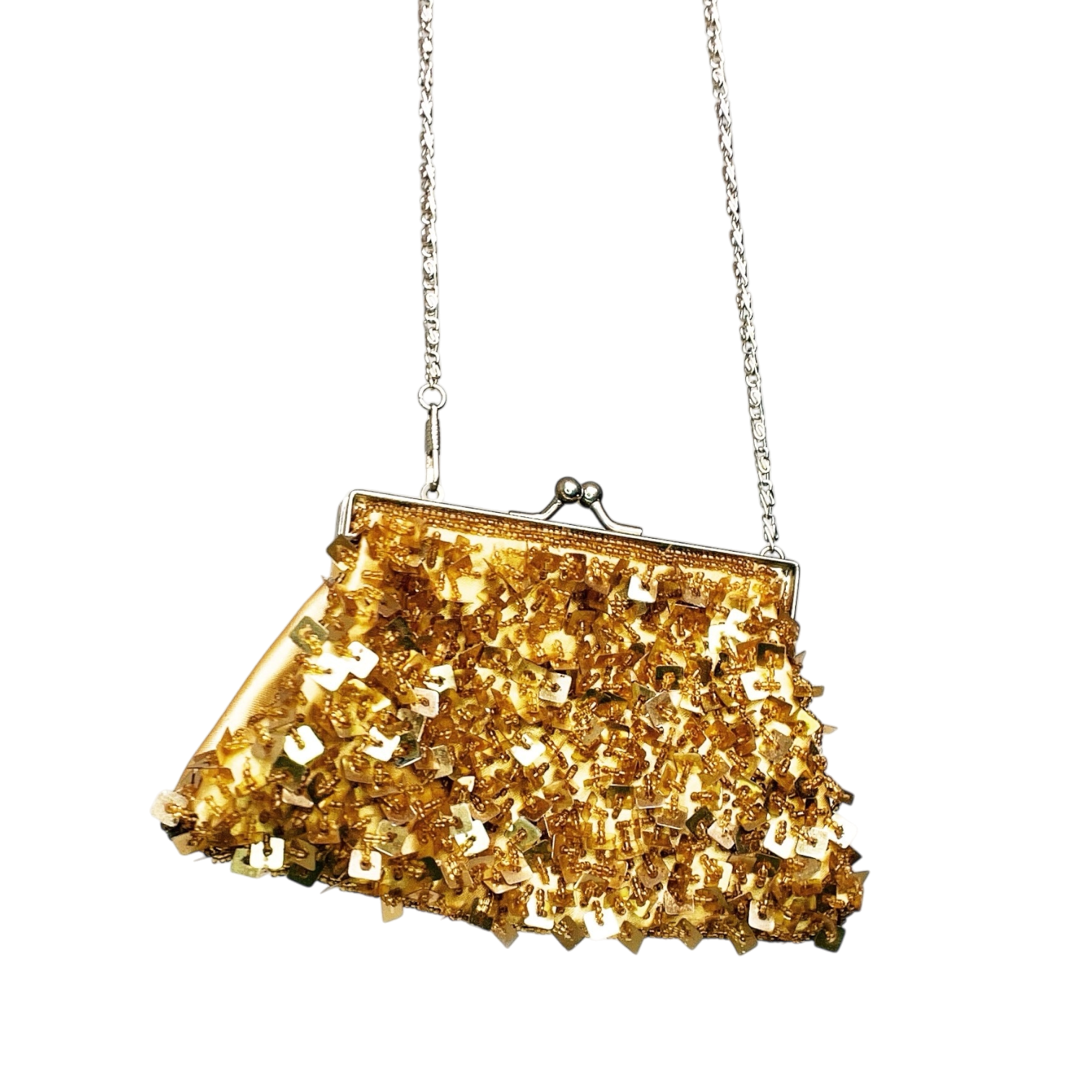Vintage Gold Beaded Purse