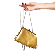 Vintage Gold Beaded Purse
