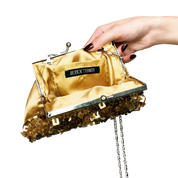 Vintage Gold Beaded Purse