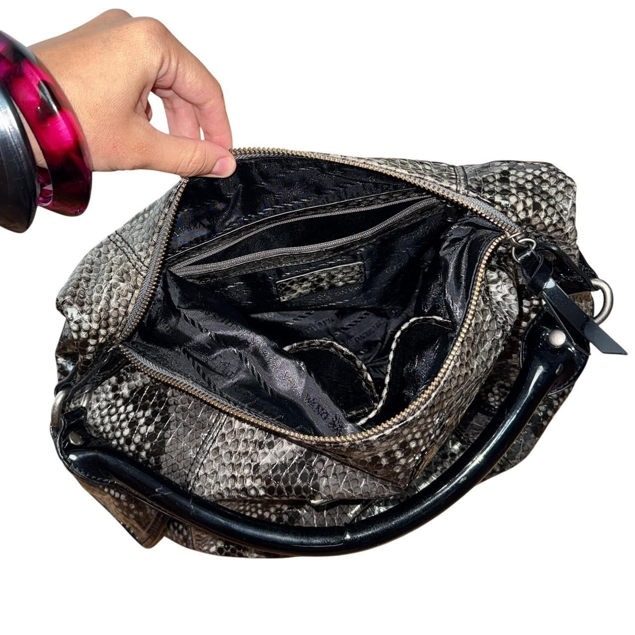Vera Wang Snakeskin Shoulder Bag