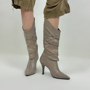 Miss Sixty Leather Blade Boots (8.5)