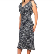 Silk Floral Summer Dress (S/M)