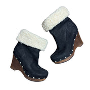 Ugg Genuine Suede Studded Wedge Boots (8)
