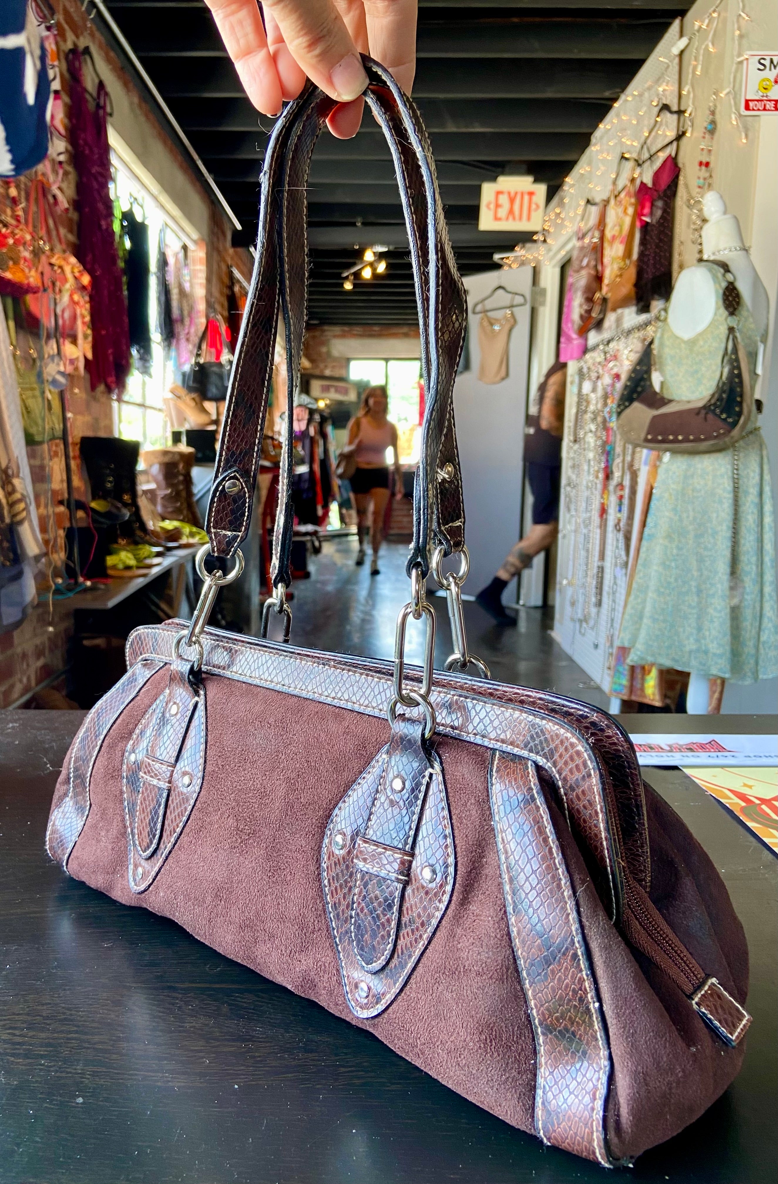 Brown shoulder bag