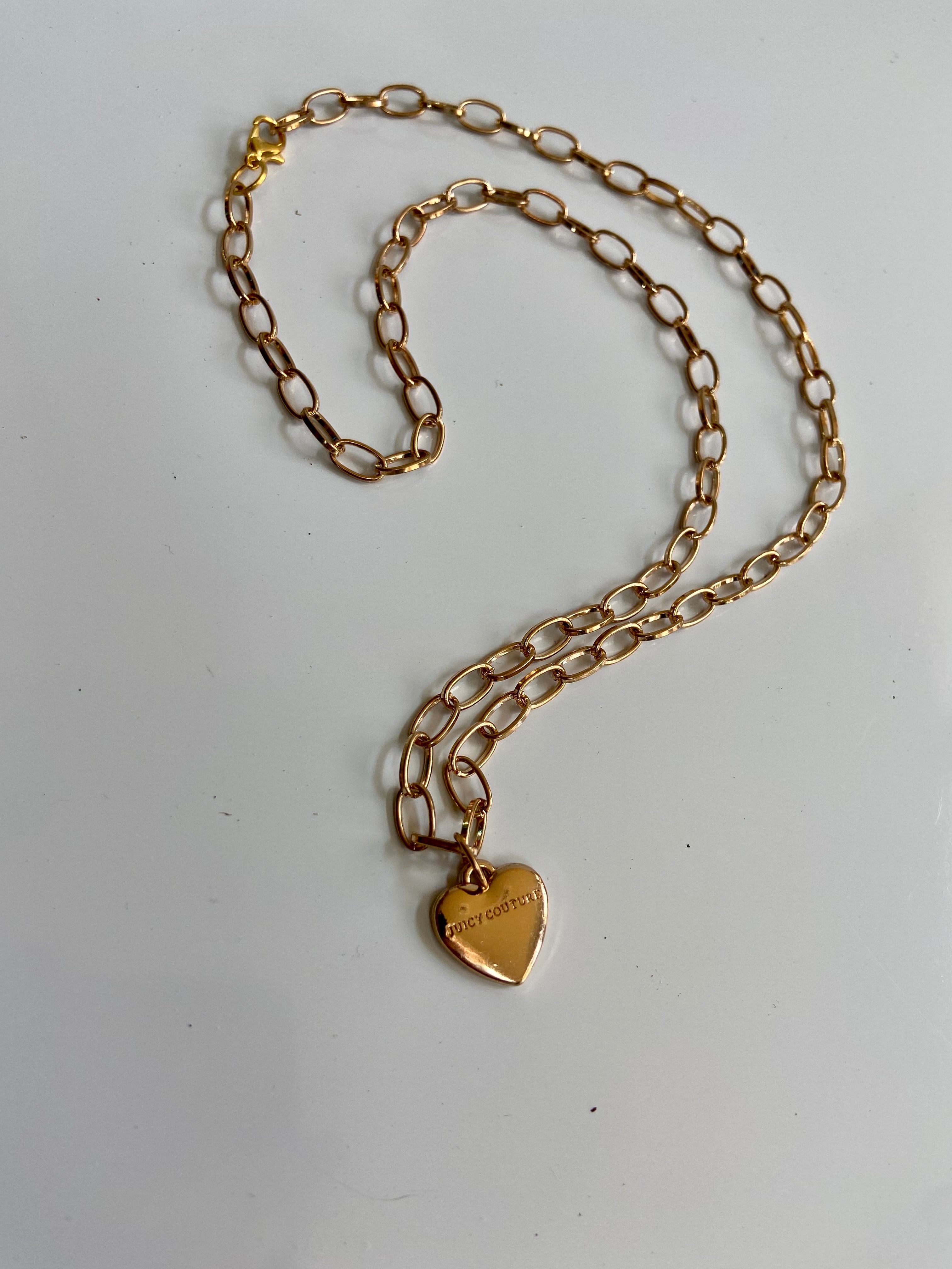 Gold juicy couture heart ❤️ no