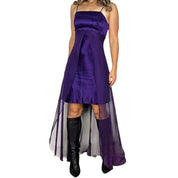 Layered Rosette Detail Maxi Dress (S/M)