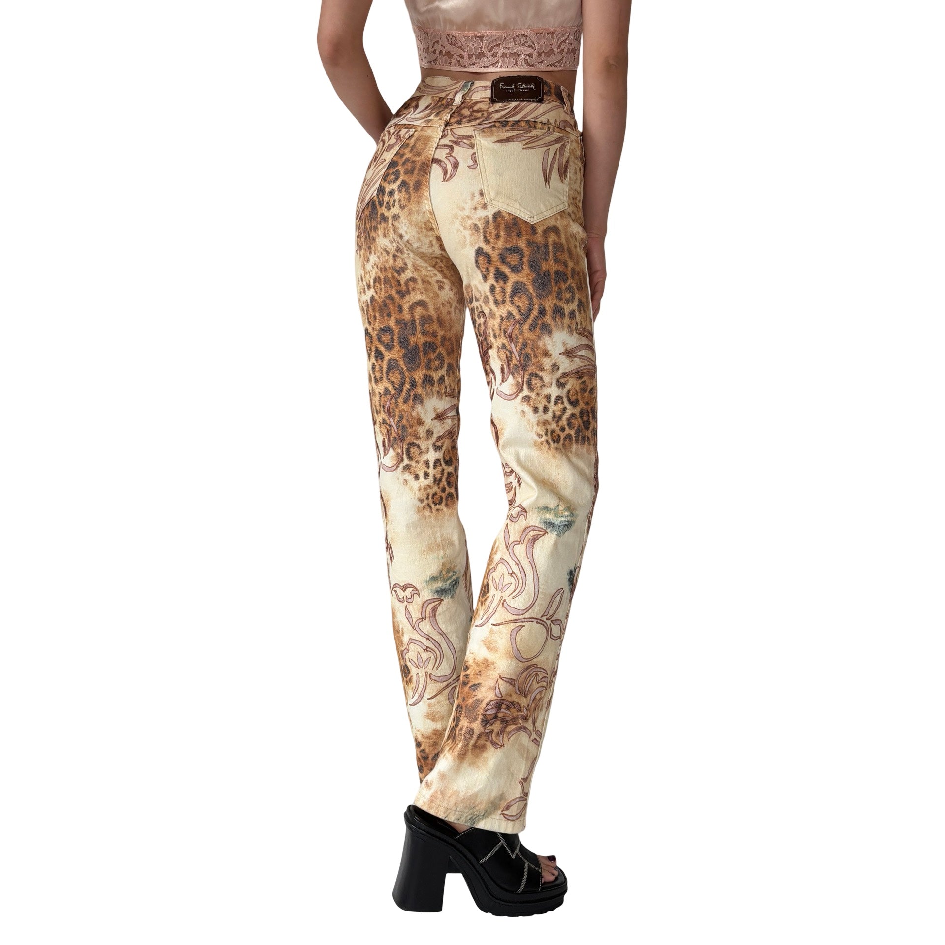 2000s Safari Print Pants (XS/S)