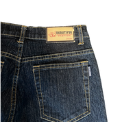 Denim Corduroy Patchwork Jeans (M)