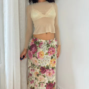 Italian Vintage Romcom Floral Skirt (S)