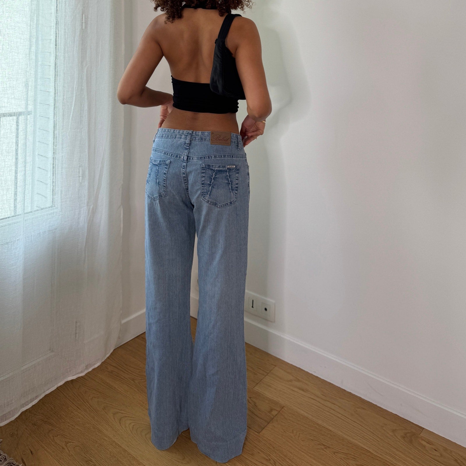 Vintage Light Wash Wide Leg Denim (S) ⠀