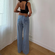 Vintage Light Wash Wide Leg Denim (S) ⠀