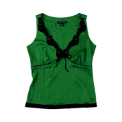 Emerald Green Silk Top (XS)