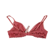 Sheer Rosy Pink Top + Bralette Set (S)