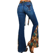 Early 2000s Belted Flare Jeans (XS/S)