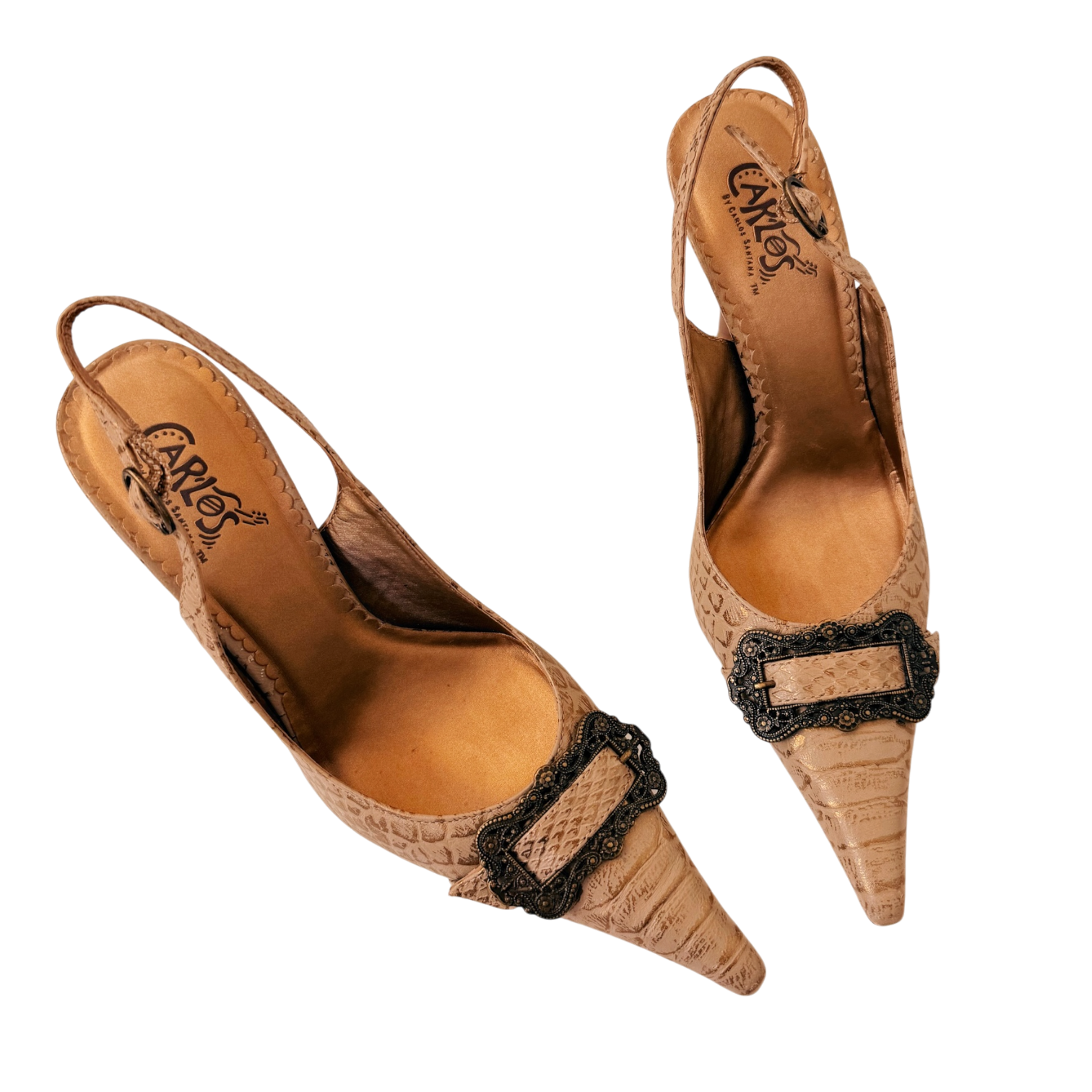 Pointed Toe Buckle Heels (6)